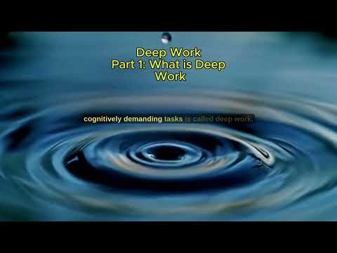 Deep work. Why you are stuck in a loop, and how to get out