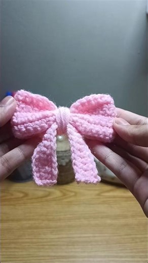 Aesthetic BOW Crocheting Made Easy!💕✨ #shorts #youtubeshorts