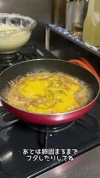 【やすまるだし】自作のめんつゆを使って簡単玉子丼！【時短料理】