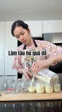 Making tofu is so easy, no need for gypsum or grape sugar! #maikhoi #shortvideo #food #vlog