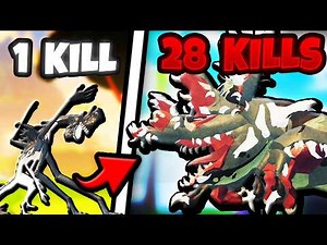 Every Kill, My CREEPYPASTA CREATURE EVOLVES.. | Creatures of Sonaria