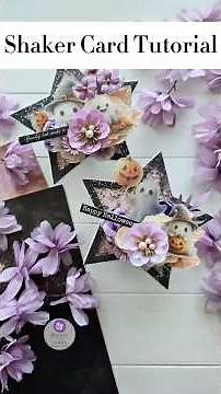 Halloween Shaker Card Tutorial | DIY Star Shaker Card Using Bewitched Collection #carmaking