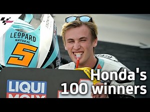 100 different Grand Prix winners for Honda