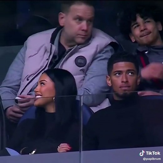 Jude Bellingham and Ashlyn Castro at Santiago Bernabéu