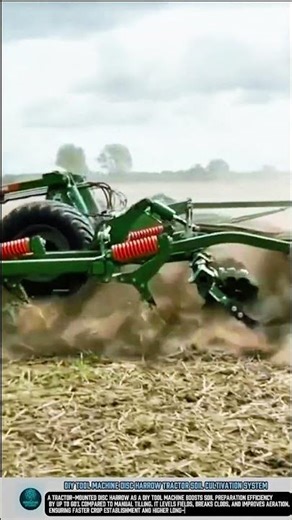 DIY tool machine disc harrow tractor soil cultivation system
