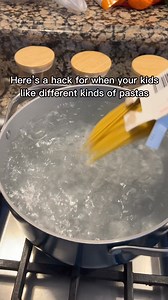 1.2M views · 10K reactions | Easily cook two types of pasta at once! #cookinghack #cookingtips #hacks #momhack #viralvideo | Live Composed | Facebook
