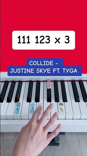 Collide - Justine Skye ft. Tyga (Piano Tutorial) #collidejustineskye #collide #justineskye