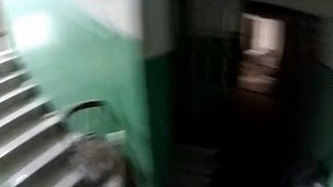 Ukrainian soldier firing RPG inside a building, Bakhmut, 2023