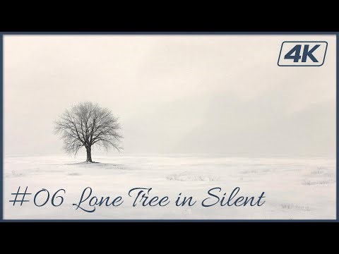 Winter Nature #06 | Lone Tree in Silent (Minimal) | 4K Art Wallpaper | Loop | 2 Hours