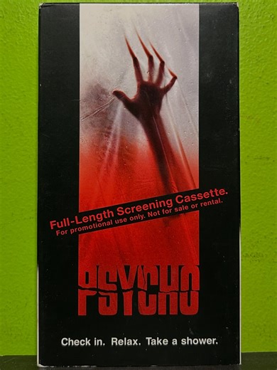 Warble on Instagram: "$13 for Gus Van Sant’s shot-for-shot remake of Alfred Hitchcock’s Psycho, but not good this time around. I don’t see what’s so important about having Lila Crane listen to a Walkman or to have Norman Bates look like he’s masturbating during the voyeurism scene, but those are the only differences between the original and remake that I could spot. Oh and I guess according to Kevin Smith if you frame-by-frame the famous shower scene, you can see Anne Heche’s butthole, that’s a