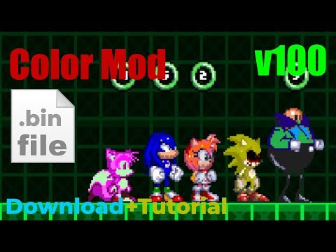 Mod skin colors | Sonic.exe The Disaster 2D Remake | v100 | TD2DR