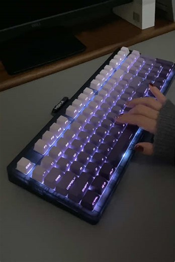 🤍💜the atmosphere is amazing! #keyboard #zornher #zh980 #cool #foryou #trend #game #fyp