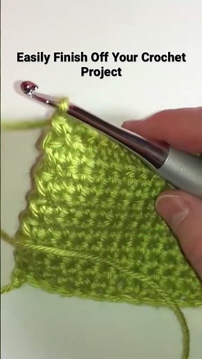 Easily Finish Off Your Crochet Project