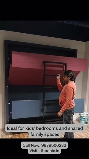 Ribbonic Turn One Wall into Two Beds | Double Wall Bed System | Explore Murphy Bed #interior