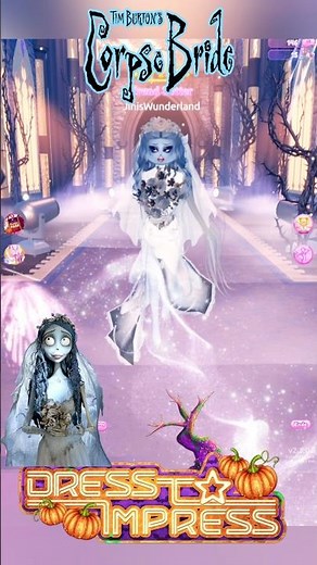 EMILY CORPSE BRIDE HALLOWEEN OUTFIT in DRESS TO IMPRESS #halloweenonyoutube #dti #roblox #timburton
