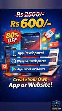 Coding Course ₹600க்கு மட்டும் 😳 | App & Website Development Full Course Tamil 🔥