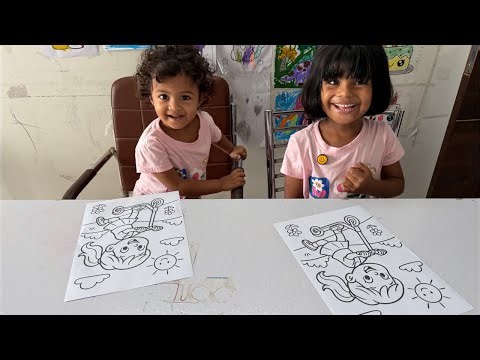 🛴 Sister Scooter Coloring Challenge LIVE! Who Will Paint Best?