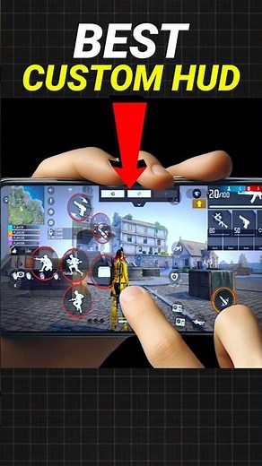 Best Custom HUD in Free Fire 🔥 | Best 2 Fingers, 3 Fingers & 4 Fingers Custom HUD