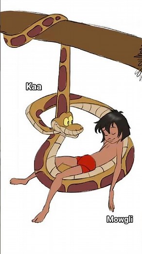 🐍Kaa Hypnotizes Mowgli! #thejunglebook #mowgli #drawing #disney #disneykids