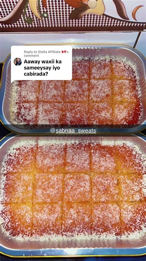 SABNA SWEETS BASBOUSA RECIPE