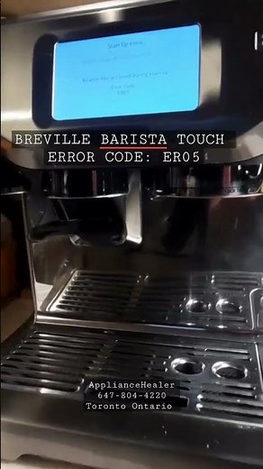 Breville Barista Touch Error Code ER05: How to Fix