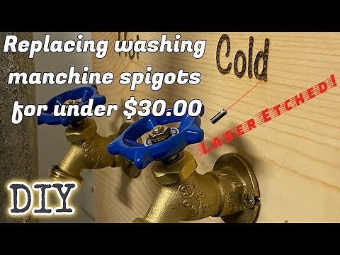 Replacing washing machine spigots for under $30.00!