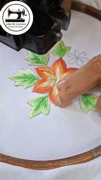 machine embroidery flower design