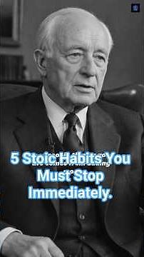 5 Stoic Habits You Must Stop Immediately. #stoic #mindset #stoicphilosophy #shorts