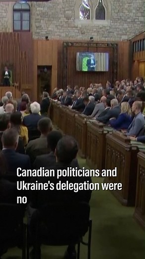 Controversy ensues after Canada's Parliament gives standing ovation to 98-year-old Ukrainian veteran named Yaroslav Hunka who fought in Nazi unit. Read more: news.ae/4587BkL | The National