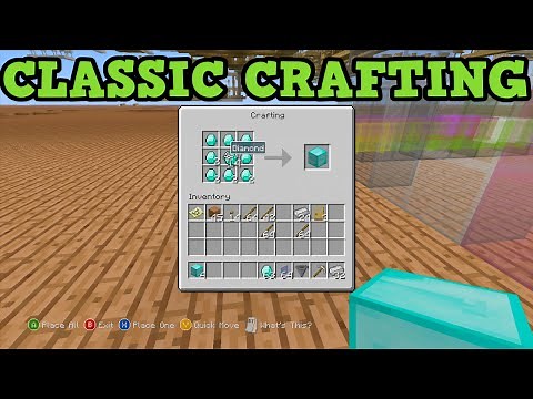 Minecraft Xbox 360 + PS3 - HOW TO USE CLASSIC CRAFTING GUIDE