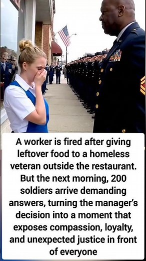 Fired for Helping a Homeless Veteran… Until 200 Soldiers Showed Up 🇺🇸 #shorts #trending #viral