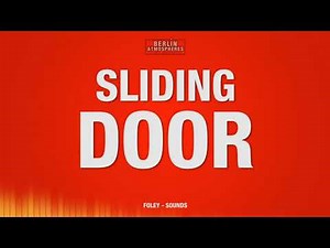 Sliding Door - SOUND EFFECT - Opening Closing Sliding Door SOUNDS Slide a Door SFX Schiebetür