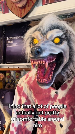 I know some people have been wondering if i have any Werewolves in my collection. This ones for you guys. #fyp #scary #fypシ #halloween #spirithalloween2023 #contentcreator #spookyseason #spookyseason #spooky #horror #horrormovie #halloweendecorating #newfor2023 #animatronic #creepy #productnews #possessed #halloween2023 #nostalgia #haunted #liminalspaces
