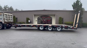 Congratulations to DLB Trucking & Logging on their new Felling tag trailer! Thank you for your business and we’ll see you on the road! #DGPeterbilt #DimmickGroup #LuckysTruckAndTrailer #Felling | Lucky's Trailer Sales - Dimmick Group Peterbilt
