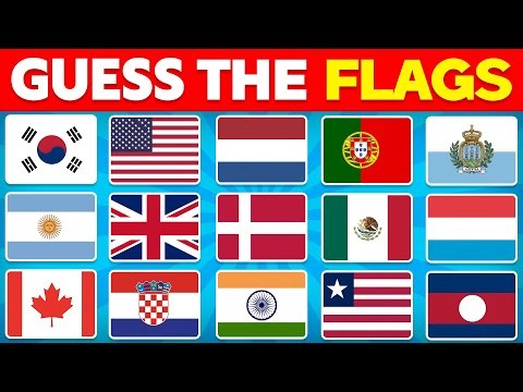 Guess the Country by Its Flag🚩 | 100 Flags Quiz 🌍