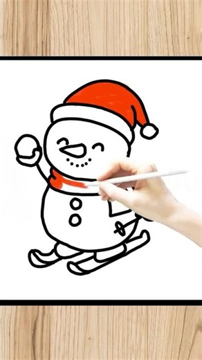 Easy Snowman Drawing ❄️ | Fun Craft for Kids
