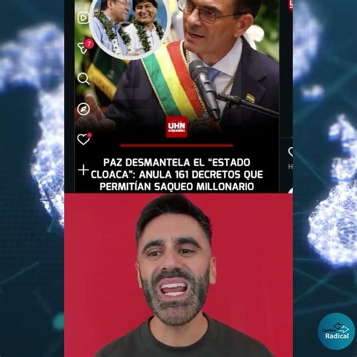 #ATENCIÓN |Bolivia: ¡Fin al socialismo! Presidente Rodrigo Paz desmantela el Estado cloaca.