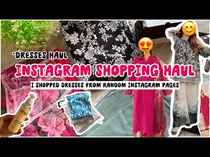 Instagram shopping haul😊| I shopped dresses from random instagram pages