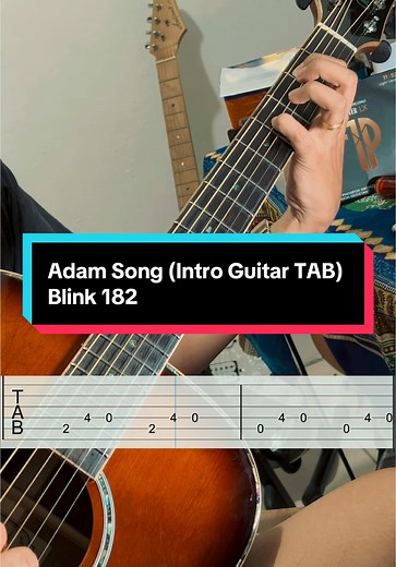 Adam Song (Intro Guitar TAB) Blink 182 | Guitar