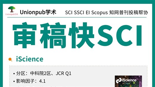 免版面费、且审稿较快的SCI/EI期刊，这本综合刊15天录用