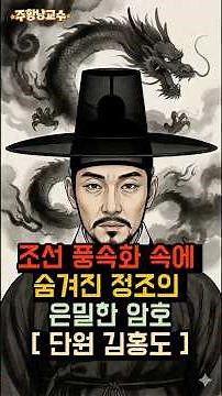 조선 풍속화 속에 숨겨진 정조의 은밀한 암호 [ 단원 김홍도] #김홍도 #정조 #조선시대 #역사미스터리 #풍속화 #역사비하인드 #스파이 #단원김홍도 #역사쇼츠 #주황냥교수