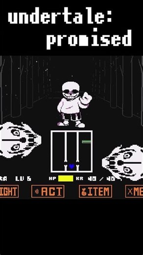 【NO HEAL】 Undertale: promised sans fight #undertale #undertaleau #sans #promised #fagame