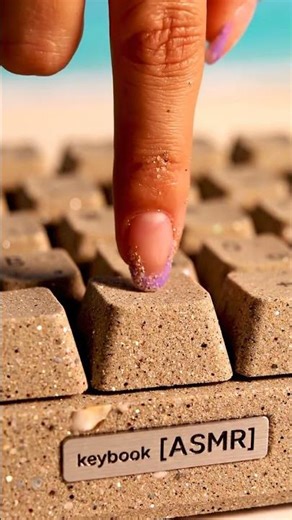 Sand keyboard ocean vibes ASMR #shorts