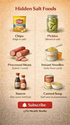 Stop Eating This! 6 Foods With MORE Salt Than You Think! 😱#healthylifestyle #salt