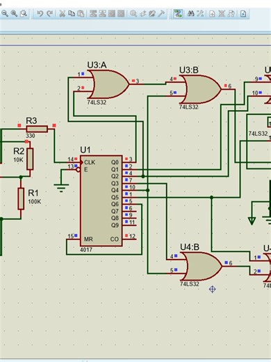 dice game circuit #circuit #electronics #engineering