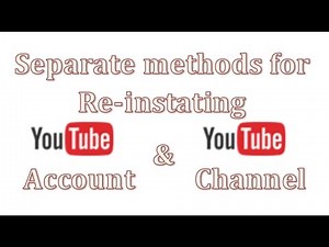 How Reinstate suspended youtube account and youtube channel
