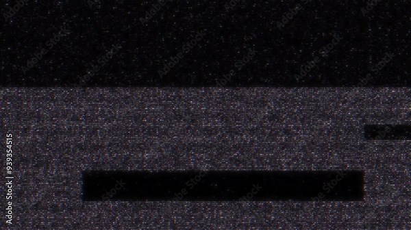 Glitch noise static television VFX. Visual video effects stripes background, CRT tv screen no signal glitch effect