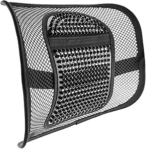 Mesh Back Lumbar Support, 12" x 16" Back Support Seat Cushion with Breathable Mesh in Back Cushions & Seat Cushions
