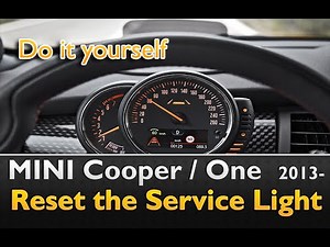 How to reset the service in the Mini Cooper?