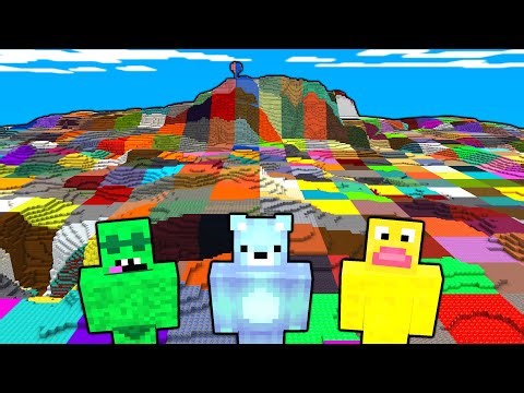 Minecraft, But Every Chunk is RANDOM BLOCK...